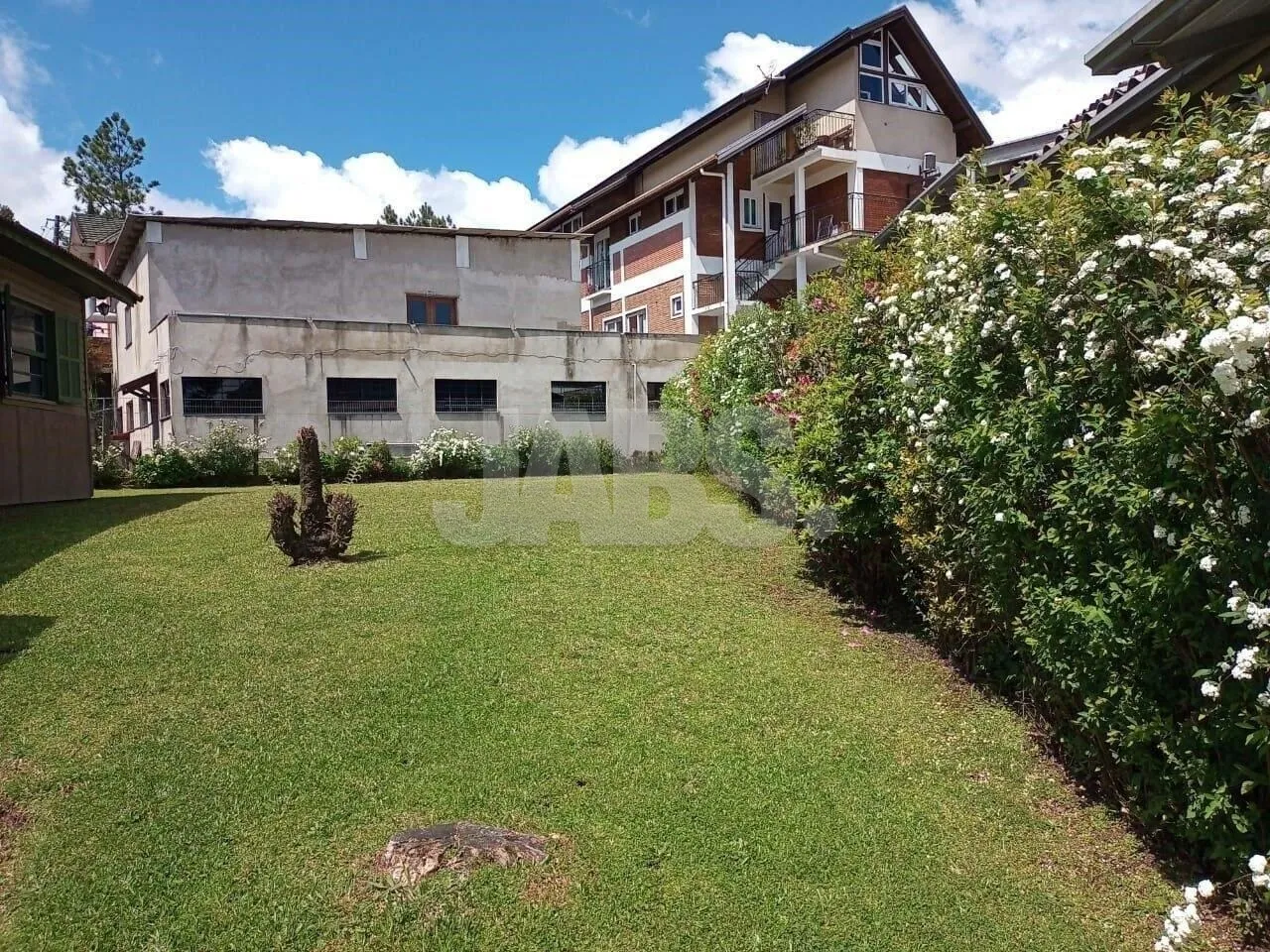 Pátio gramado