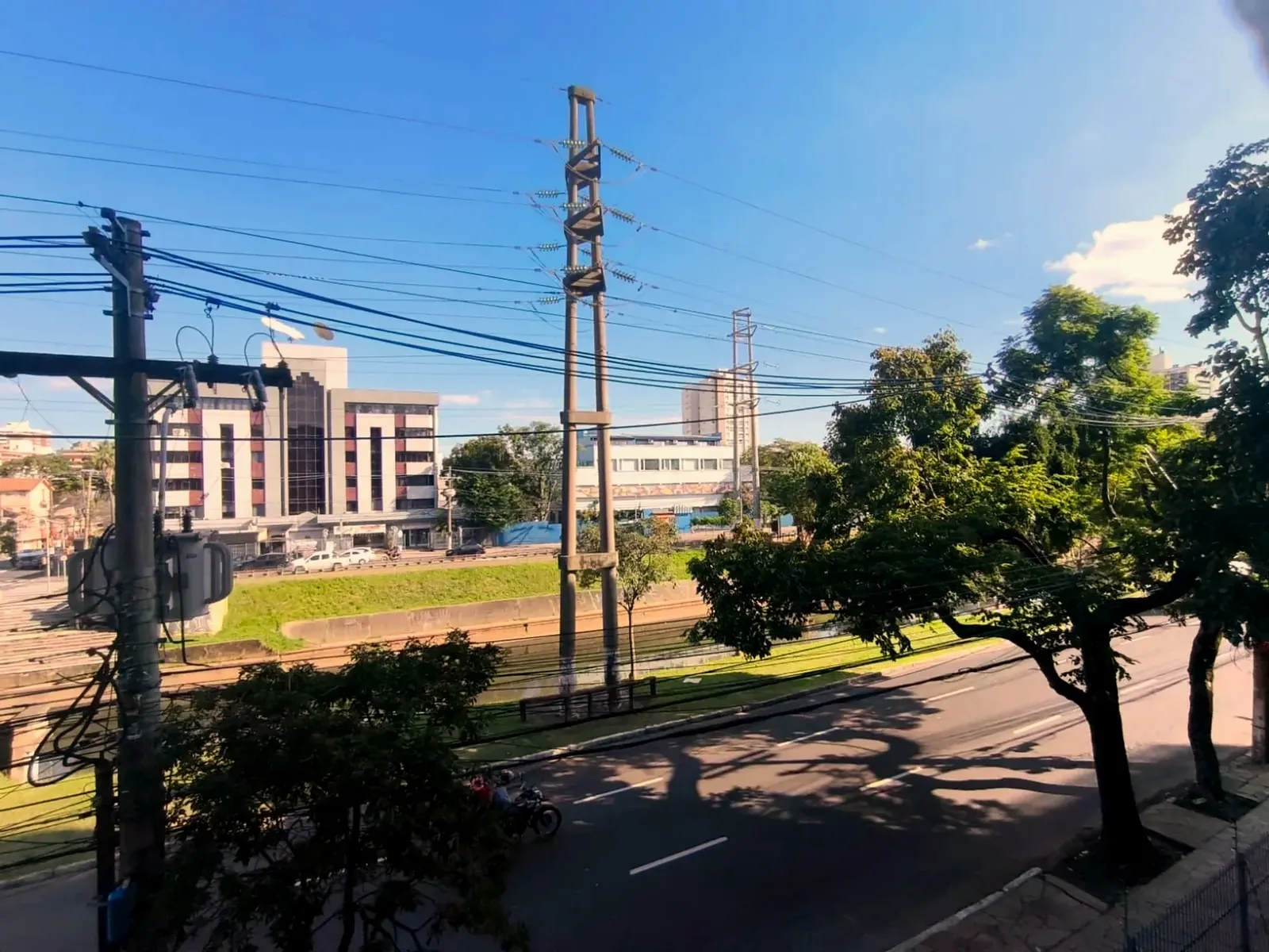 Vista da Avenida Ipiranga arborizada
