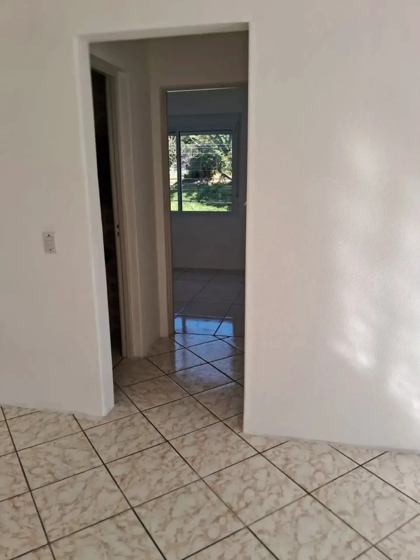 Circulação entre o living e os dormitórios