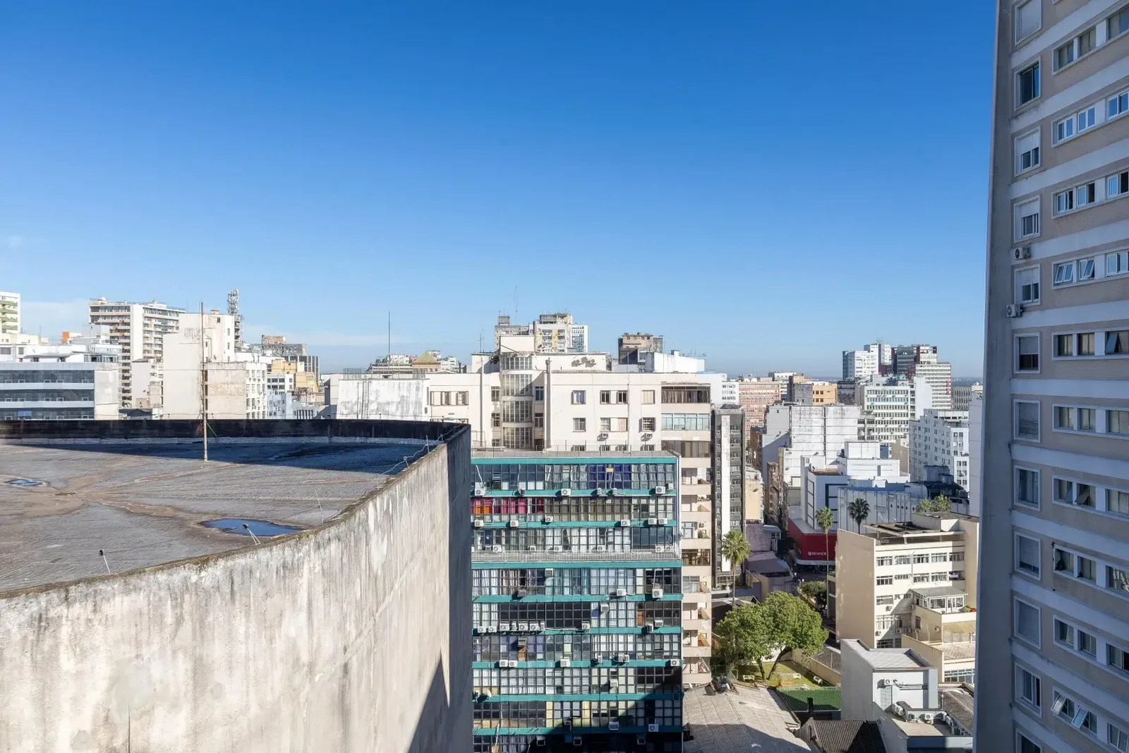 Vista da cidade do andar alto