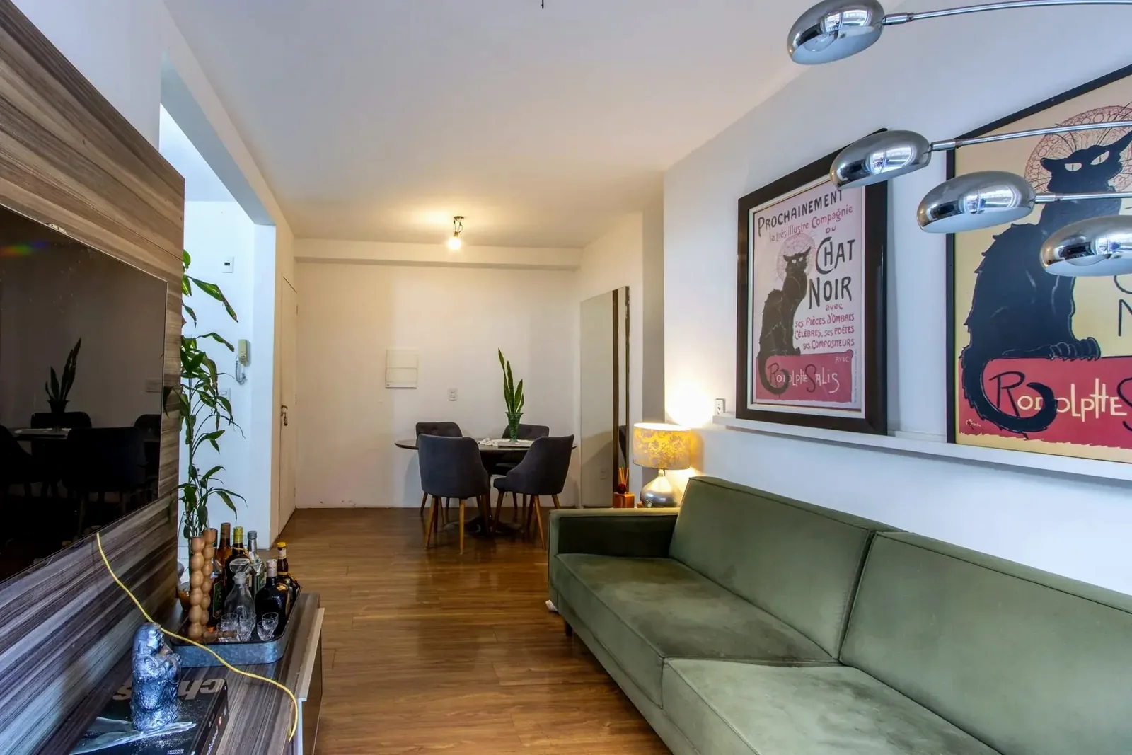 Living e sala de jantar
